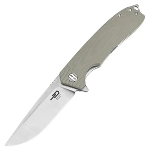 Nóż składany Bestech Lion Beige G10, Stonewashed/Satin D2 (BG01C) - Noże - miniaturka - grafika 1