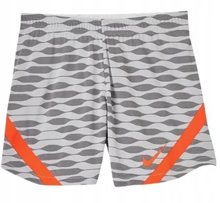 NIKE SPODENKI SPORTOWE KRÓTKIE WZÓR SZARO-POMARAŃCZOWY XS JYB - Spodenki damskie - miniaturka - grafika 1