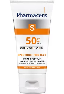 Pharmaceris KREM O SZEROKOPASMOWEJ OCHRONIE PRZED SŁOŃCEM SPF 50+ dla dorosłych i dzieci SPECTRUM PROTECT - Balsamy i kremy do opalania - miniaturka - grafika 1