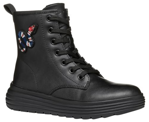 Geox Dziewczęce botki J Phaolae E, Czarny, 10 UK Child