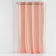 Pościel - miękka wewnętrzna, Zasłona z przelotkami 135 X 240 cm Umyta bawełna, różowa pościel - miniaturka - grafika 1
