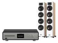 Zestawy stereo - Sonoro Maestro Quantum (srebrny) + Diva 6 (dąb) - miniaturka - grafika 1