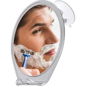 Lusterka do makijażu - Lustro prysznicowe z powłoką anty-parową i mocną przyssawką – lustro łazienkowe, lustro do golenia z powłoką anty-parową, lustro powiększające 3x, oc - miniaturka - grafika 1