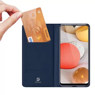 Dux Ducis Skin Pro kabura etui pokrowiec z klapką Samsung Galaxy A42 5G niebieski - Etui i futerały do telefonów - miniaturka - grafika 2