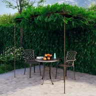 Kratki i pergole - vidaXL Pergola ogrodowa, antyczny brąz, 3x3x2,5 m, żelazo - miniaturka - grafika 1