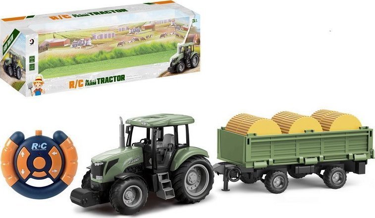 1PUNKT Traktor z Przyczepą Zielony R/C