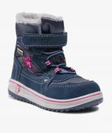 Śniegowce damskie - Twisty Śniegowce Dziewczęce Granatowe Ze Skórą 26 J_A - miniaturka - grafika 1