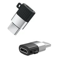 Adaptery i przejściówki - XO XO adapter NB149-A microUSB - USB-C czarny 8_2256893 - miniaturka - grafika 1