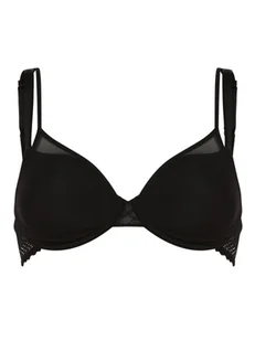Passionata - Damski biustonosz z fiszbinami wyściełany, czarny - Biustonosze - miniaturka - grafika 1