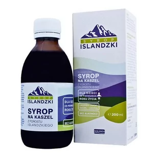 SOLINEA SP.Z O.O.,SP.KOM. SOLINEA SP.Z O.O.,SP.KOM SYROP ISLANDZKI Syrop na kaszel 200 ml 9057254 - Przeziębienie i grypa - miniaturka - grafika 1