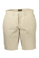 Spodnie męskie - BEŻOWE BERMUDY MĘSKIE NAPAPIJRI - miniaturka - grafika 1