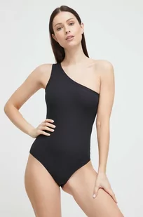 Spanx body modelujące Suit Yourself Ribbed One Shoulder kolor czarny gładki - Body - miniaturka - grafika 1