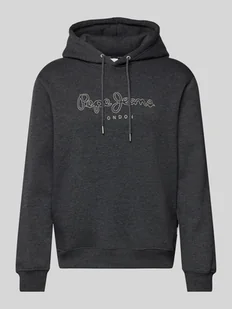 Bluza z kapturem i wyhaftowanym logo model ‘New Nouvel’ - Koszulki męskie - miniaturka - grafika 1