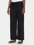 Spodnie damskie - Vans Kuloty Palmer VN000HGKBLK1 Czarny Regular Fit - miniaturka - grafika 1