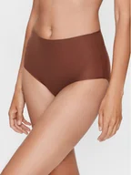 Majtki damskie - Chantelle Figi klasyczne z wysokim stanem Soft Stretch C26470 Brązowy - miniaturka - grafika 1