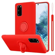Etui i futerały do telefonów - Pokrowiec Do Samsung Galaxy S20 w LIQUID CZERWONY Etui TPU Obudowa Ochronny Case Cover Plecki Cadorabo - miniaturka - grafika 1