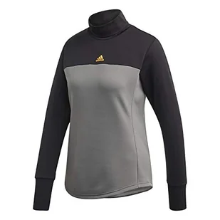 adidas Damska kamizelka Chaqueta Therm Midlayr W szary (Gritre) / czarny M - Kamizelki damskie - miniaturka - grafika 1