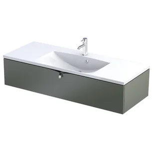 Szafka łazienkowa pod umywalkę Oristo Siena 120 cm zielony mat OR45-SD1S-120-17 - Szafki łazienkowe - miniaturka - grafika 1