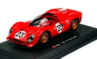 Samochody i pojazdy dla dzieci - BBURAGO 1967 FERRARI 330 P4 DAYTONA CZERWONY 1:24 26310 - miniaturka - grafika 1