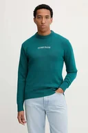 Swetry męskie - Guess Jeans sweter bawełniany kolor zielony M4BR31 Z3HM1 - miniaturka - grafika 1
