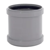 Rury - Mufa dwuzłączka 50 szara - miniaturka - grafika 1