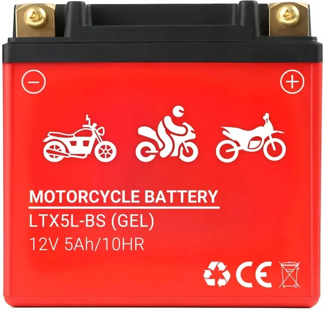 Akumulator Żelowy Do Skutera Motocykla Quada 12v 5ah Prawy+ Produkcja 2025