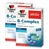 Witaminy i minerały - 2x Doppelherz® aktiv B-Complex 2x30 tabletek ZESTAW - miniaturka - grafika 1