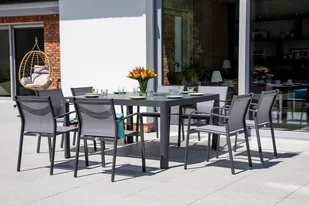 Meble ogrodowe aluminiowe Katania Square Grey / Window Grey 8+1 - Meble ogrodowe - miniaturka - grafika 3