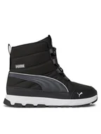 Buty dla dziewczynek - Puma Śniegowce Evolve Boot Jr 392644 01 Czarny - miniaturka - grafika 1