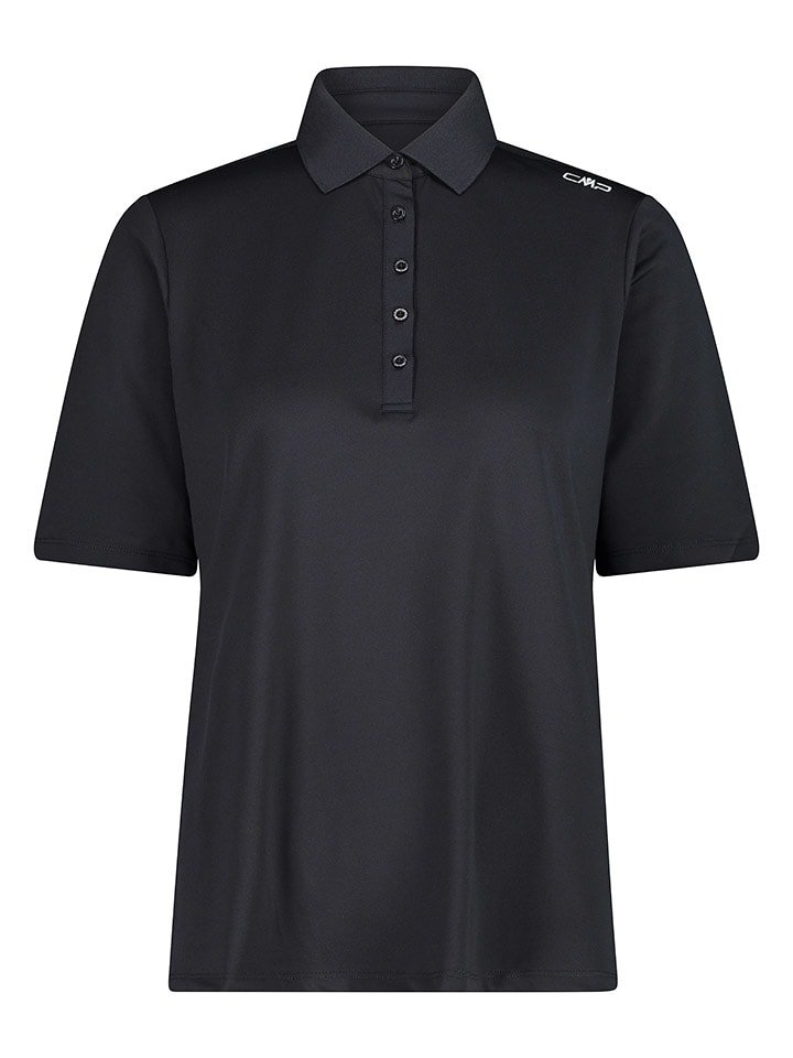 CMP Funkcyjna koszulka polo w kolorze czarnym
