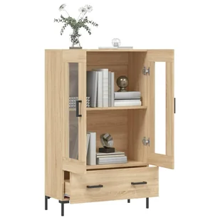 Wysoka szafka, dąb sonoma, 69,5x31x115 cm Lumarko! - Szafki do salonu Wysoka szafka, dąb sonoma, 69,5x31x115 cm Lumarko! - Szafki do salonu - miniaturka - grafika 5