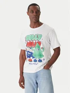 Koszulki męskie - Jack&Jones T-Shirt Holiday Cartoon 12287550 Biały Relaxed Fit - miniaturka - grafika 1