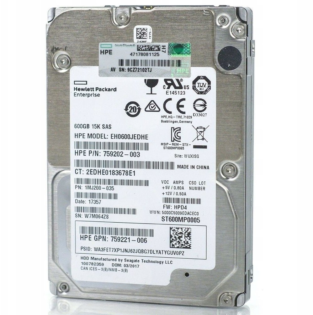 Dysk HP 600GB 12G SAS 15K 744995-003