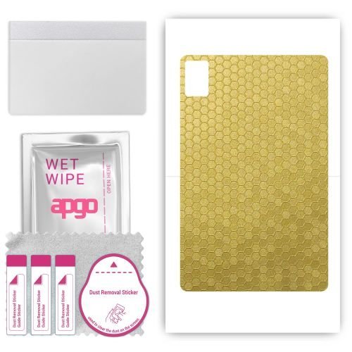 folia naklejka skórka strukturalna na TYŁ do HTC 101 Plus - Plaster Miodu Złoty - apgo SKINS