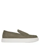 Półbuty męskie - Calvin Klein Półbuty Hybrid Moccasin Nu HM0HM01902 Szary - miniaturka - grafika 1