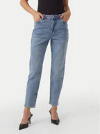 Spodnie damskie - Vero Moda Jeansy Linda 10291018 Niebieski Mom Fit - miniaturka - grafika 1