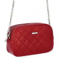 Torebki damskie - Torebka Mała Listonoszka David Jones Czerwona CM6278 - miniaturka - grafika 1