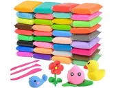 Masy plastyczne - Piankowa MASA PLASTYCZNA PIANKOLINA 36 Kolorów PIANKA PLASTELINA MAGICZNA - miniaturka - grafika 1