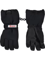 Rękawiczki dla dzieci - Legowear Rękawice narciarskie "Atlin" w kolorze czarnym - miniaturka - grafika 1