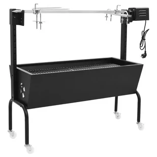 vidaXL Grill z rożnem, stal nierdzewna - Grille - miniaturka - grafika 1