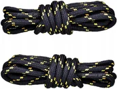 Akcesoria obuwnicze - CZARNO-ŻÓŁTE Sznurówki TREKKINGOWE 180 cm Okrągłe 5 mm SZNUROWADŁA HQ G9-67 - miniaturka - grafika 1