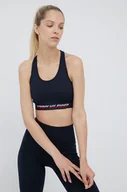 Bielizna sportowa damska - Tommy Hilfiger Biustonosz sportowy kolor granatowy - miniaturka - grafika 1
