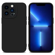 Etui i futerały do telefonów - Pokrowiec Etui Do Apple iPhone 12 PRO w FLUID CZERŃ TPU Silikonowe Obudowa Ochronny Case Cover Cadorabo - miniaturka - grafika 1