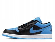 Buty sportowe męskie - Buty męskie Nike Air Jordan 1 Low "Black University Blue" Niebieskie 44.5EU - miniaturka - grafika 1