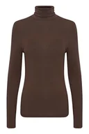 Koszulki i topy damskie - ICHI Damska koszulka IHPHILUCA LS T-shirt, 191015/Bracken, L - miniaturka - grafika 1