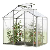 Szklarnie ogrodowe - GFP Szklarnia Jasmin 2 rama aluminiowa 192 x 131 cm panele poliwęglanowe - miniaturka - grafika 1