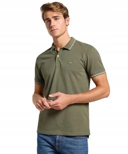 Koszulka Lee PIQUE POLO 112363660 Olive Grove M - Koszulki męskie - miniaturka - grafika 1