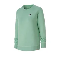 Bluzy sportowe damskie - Bluza New Balance WT23601SAE - zielona - miniaturka - grafika 1