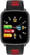 Smartwatch - Techmade Macro Czarno-czerwony - miniaturka - grafika 1