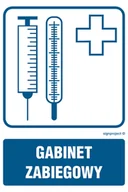 Systemy ekspozycyjne i znaki informacyjne - RF002 GABINET ZABIEGOWY, PN - PŁYTA PCV 1MM; (100X150MM) - miniaturka - grafika 1
